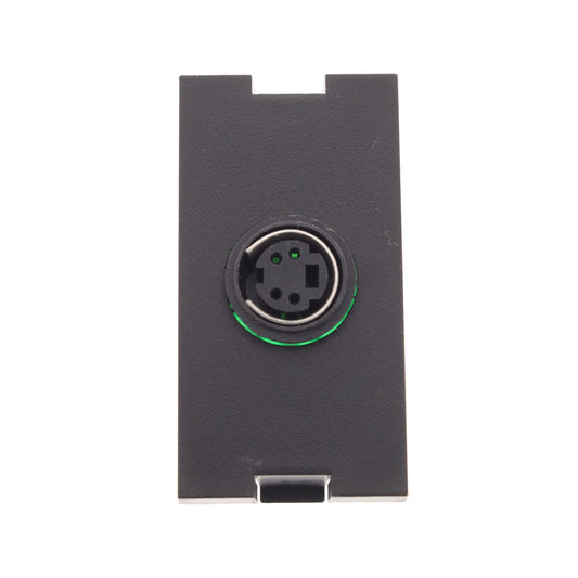 Leviton 41291-1VE Black MOS S-Video 1-Unit Jack Wallplate Filler Insert Module
