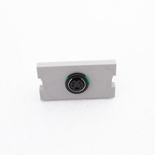 Leviton 41291-1VG Gray MOS S-Video 1-Unit Jack Wallplate Filler Insert Module