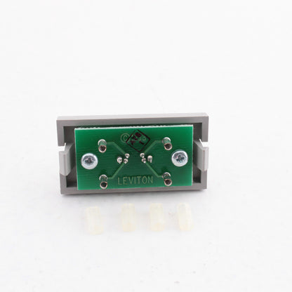 Leviton 41291-1VG Gray MOS S-Video 1-Unit Jack Wallplate Filler Insert Module