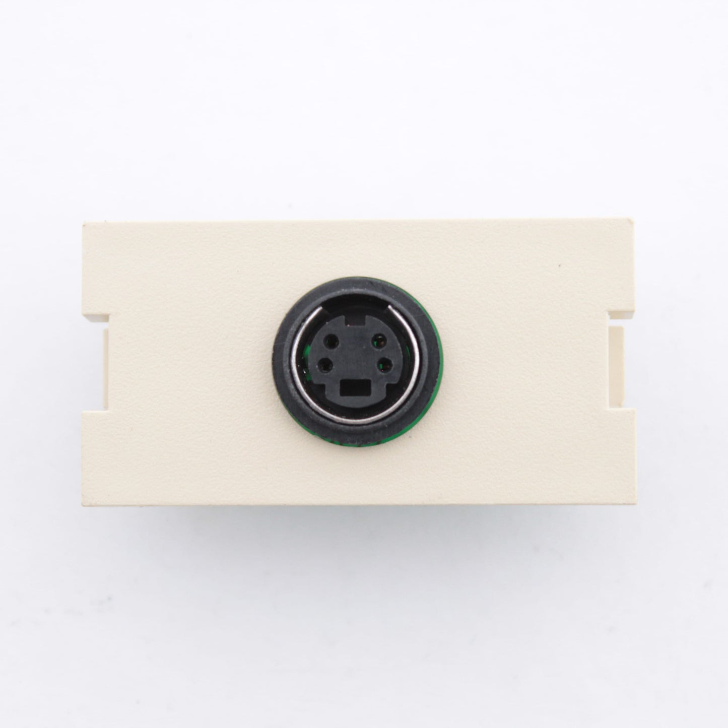 Leviton Ivory MOS S-Video 1-Unit Jack Wallplate Filler Insert Module 41291-1VI