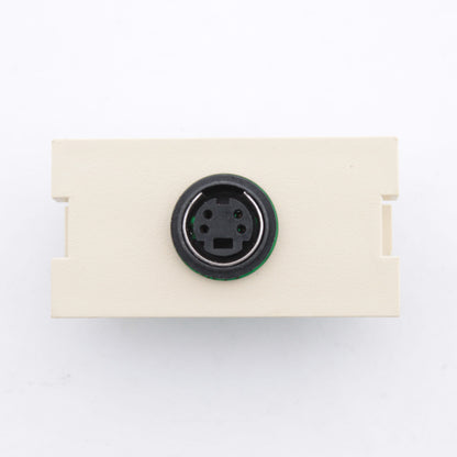 Leviton Ivory MOS S-Video 1-Unit Jack Wallplate Filler Insert Module 41291-1VI