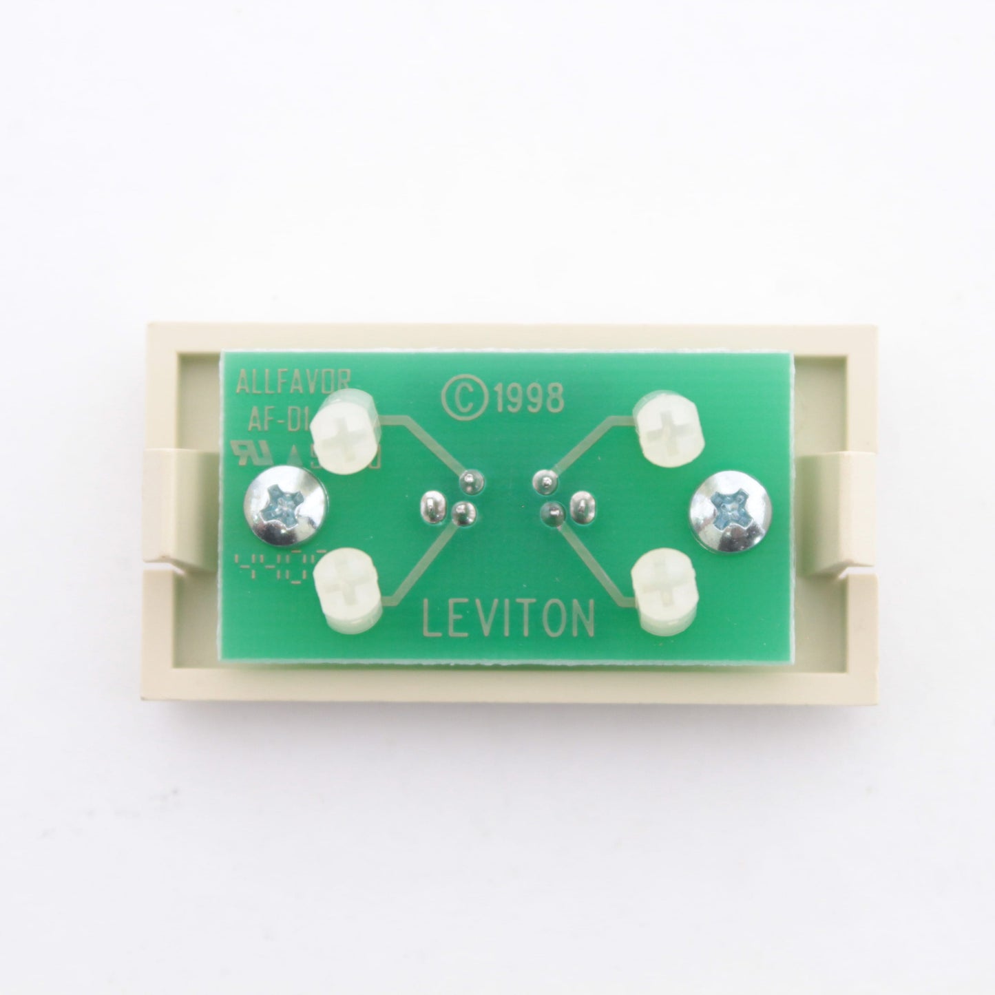 Leviton Ivory MOS S-Video 1-Unit Jack Wallplate Filler Insert Module 41291-1VI