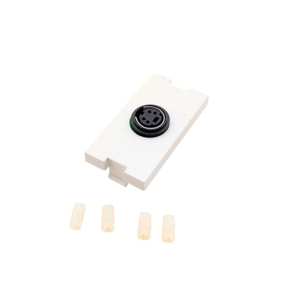 Leviton 41291-1VW White MOS S-Video 1-Unit Jack Wallplate Filler Insert Module