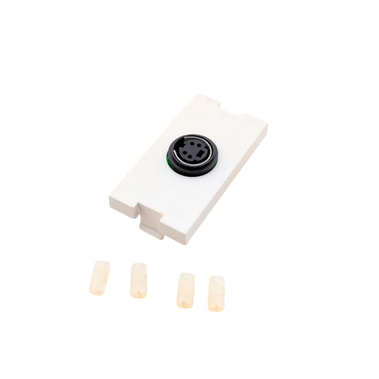 Leviton 41291-1VW White MOS S-Video 1-Unit Jack Wallplate Filler Insert Module