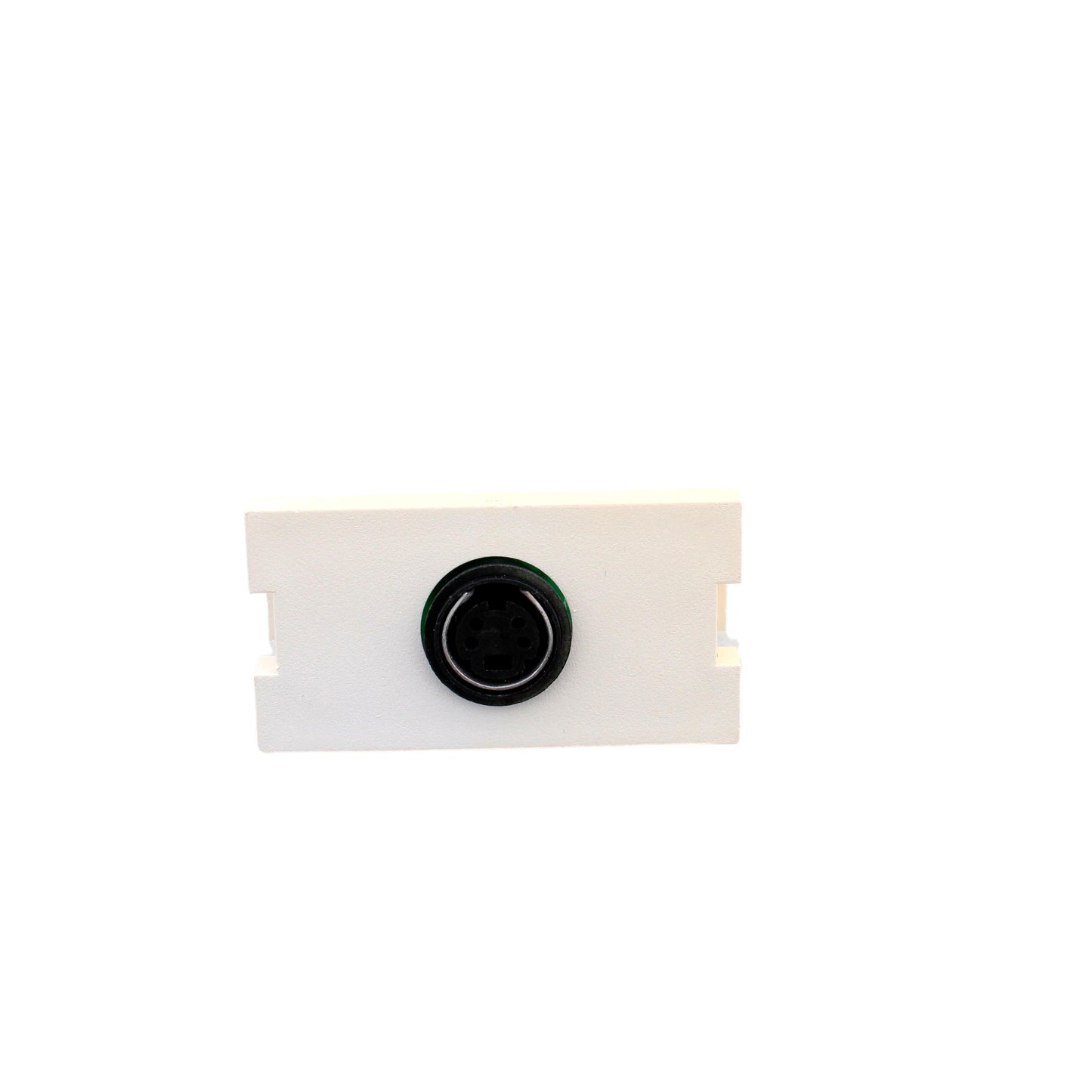 Leviton 41291-1VW White MOS S-Video 1-Unit Jack Wallplate Filler Insert Module