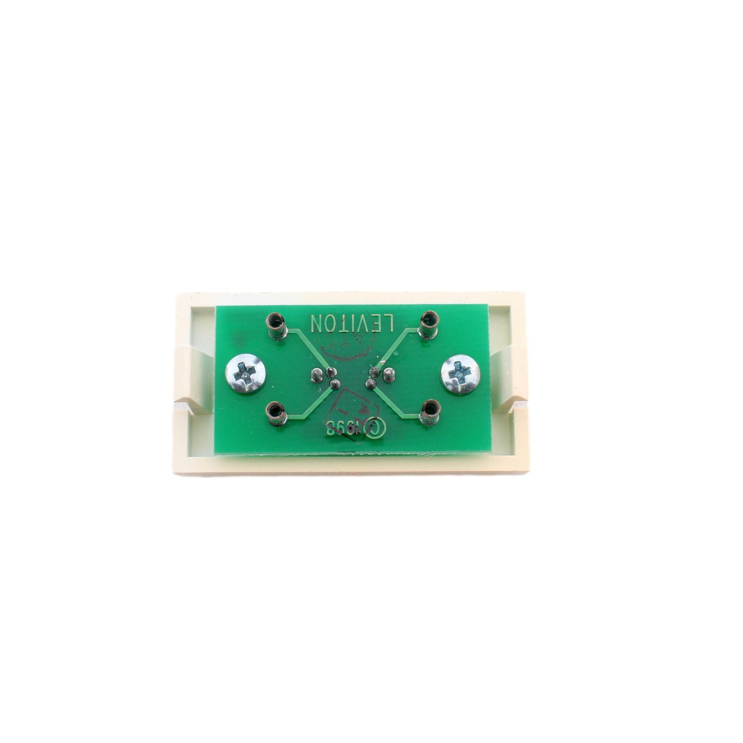 Leviton 41291-1VW White MOS S-Video 1-Unit Jack Wallplate Filler Insert Module