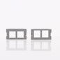 Leviton 41291-2QG Gray MOS 2-Port Quickport Adapters Cover Insert Module 2-Pack