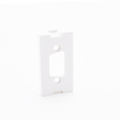 Leviton White 1-Unit MOS Wallplate Module Insert HD15 Opening HD-15 41291-DBW