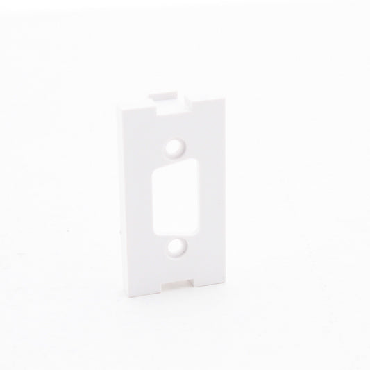 Leviton White 1-Unit MOS Wallplate Module Insert HD15 Opening HD-15 41291-DBW