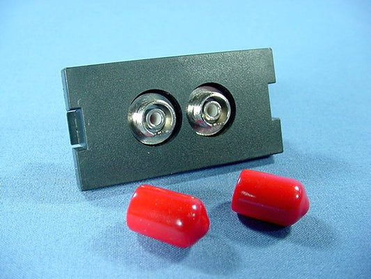 Leviton Black MOS Duplex FC Fiber Optic Coupling Jack Insert Module 41291-PFE