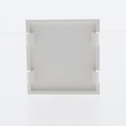 2 Leviton White 2-Unit MOS Blank Filler Wallplate Insert Cover Modules 41292-2BW