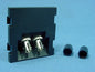 Leviton Black 2-Unit MOS Dual ST Fiber Optic 45� Coupling Jack Module 41292-2TE