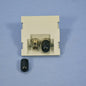 Leviton 41292-2TG Gray 2-Unit MOS Duplex ST Fiber Optic 45� Coupling Jack Module