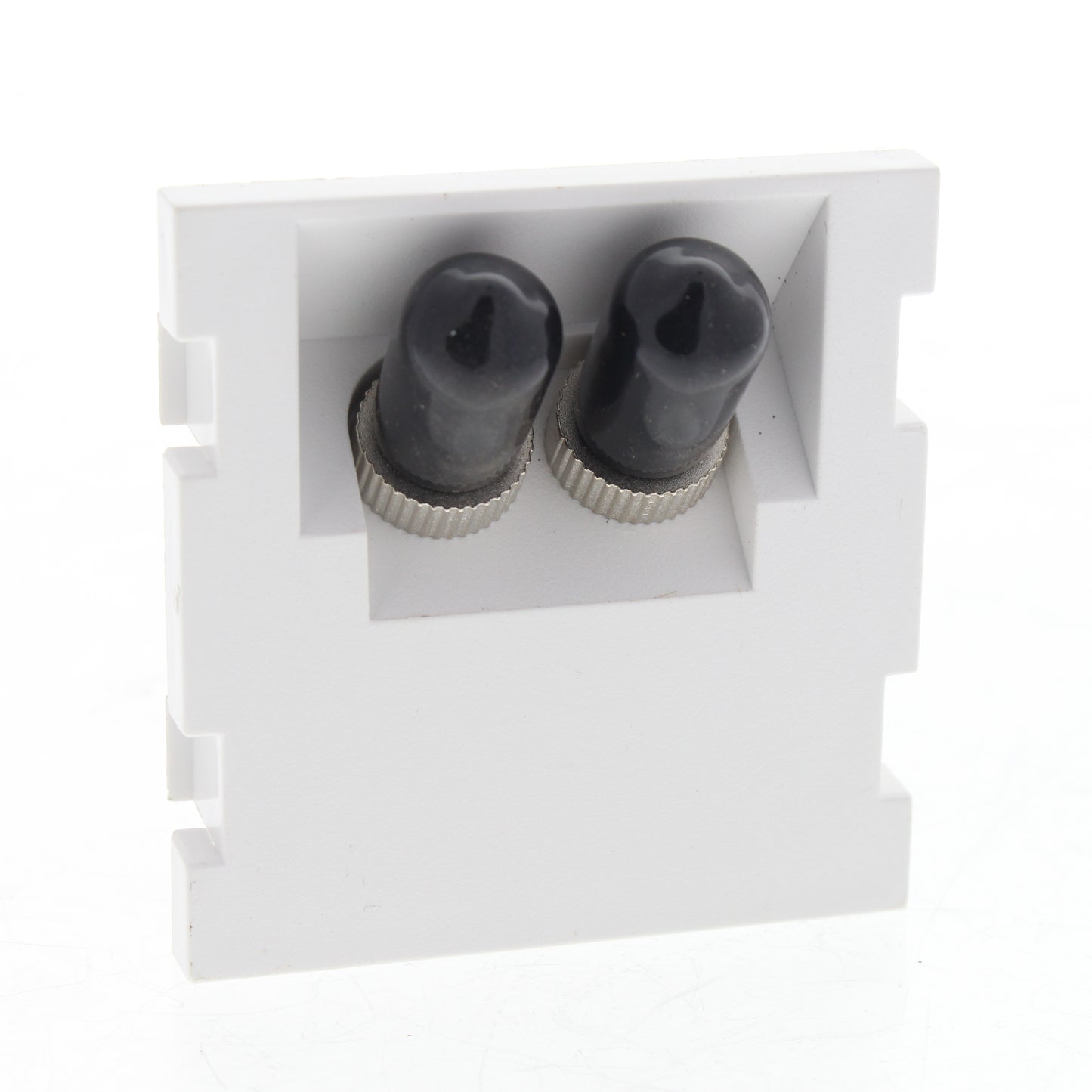Leviton 41292-ZTW MOS Insert Duplex ST Fiber Adapter Zirconia Ceramic Sleeve 45�
