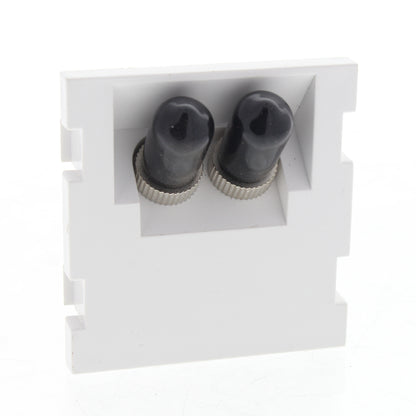 Leviton 41292-ZTW MOS Insert Duplex ST Fiber Adapter Zirconia Ceramic Sleeve 45�
