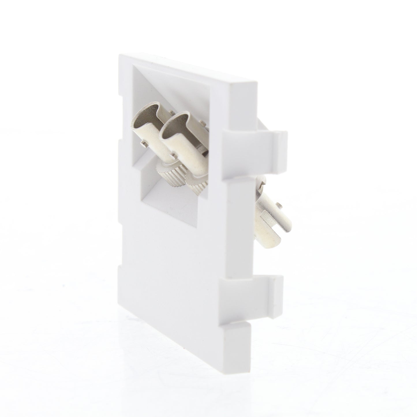 Leviton 41292-ZTW MOS Insert Duplex ST Fiber Adapter Zirconia Ceramic Sleeve 45�