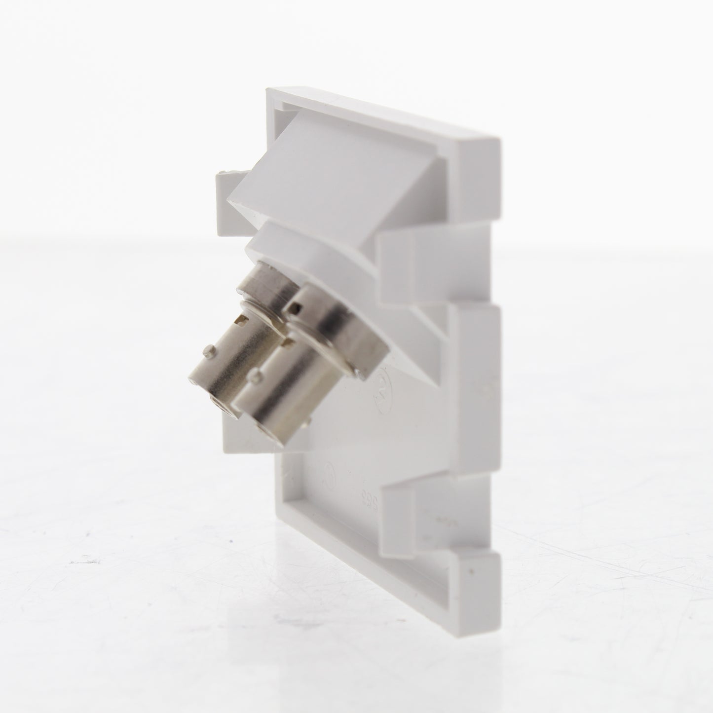 Leviton 41292-ZTW MOS Insert Duplex ST Fiber Adapter Zirconia Ceramic Sleeve 45�