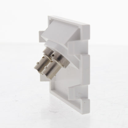 Leviton 41292-ZTW MOS Insert Duplex ST Fiber Adapter Zirconia Ceramic Sleeve 45�