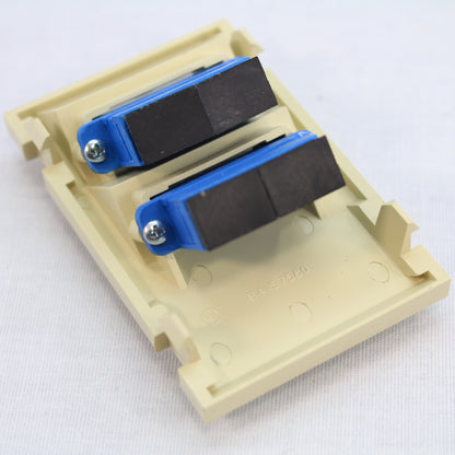 Leviton 41293-4CI Ivory Duplex SC Angled Fiber Adapter MOS Module 3 Units High