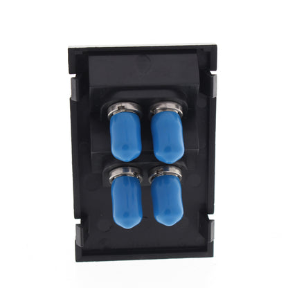Leviton 41293-PFE Black Quad Duplex FC 45� 3Unit High MOS Phosphor Bronze Sleeve