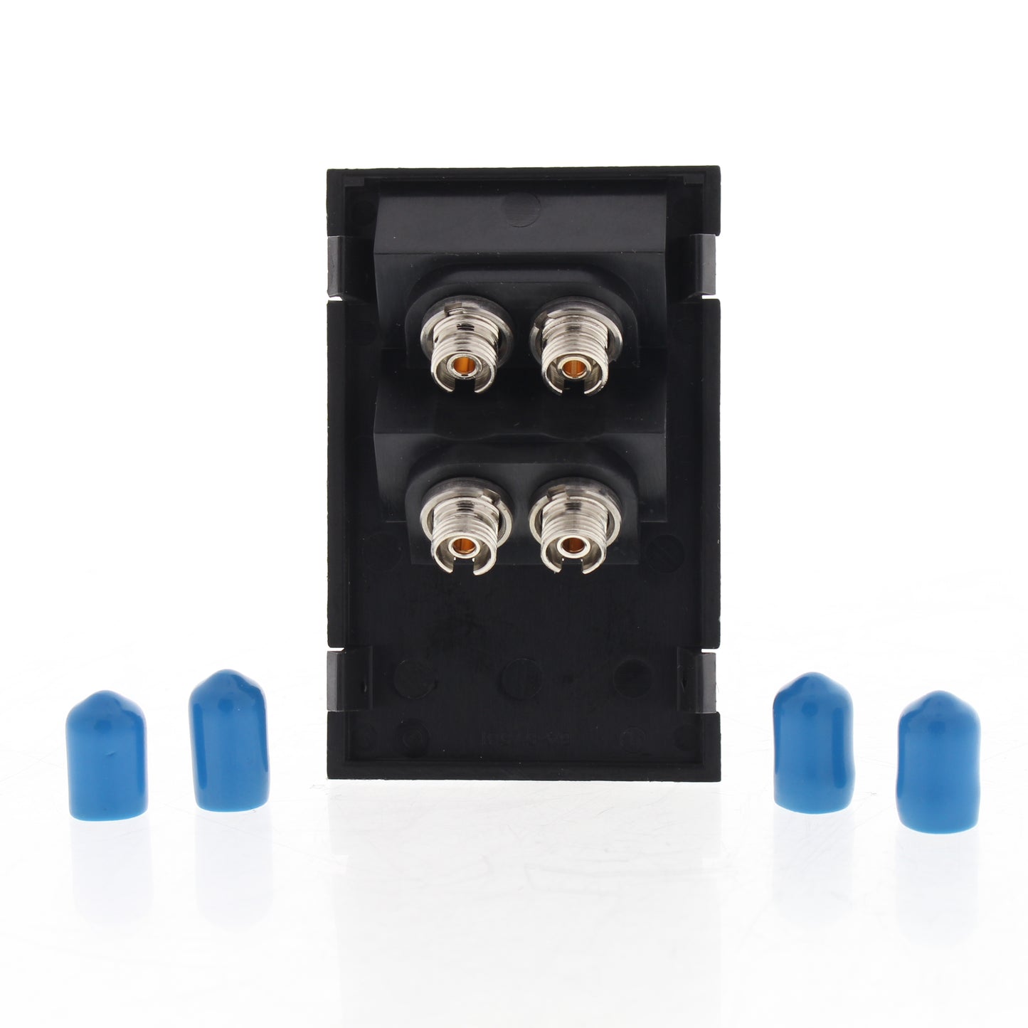 Leviton 41293-PFE Black Quad Duplex FC 45� 3Unit High MOS Phosphor Bronze Sleeve