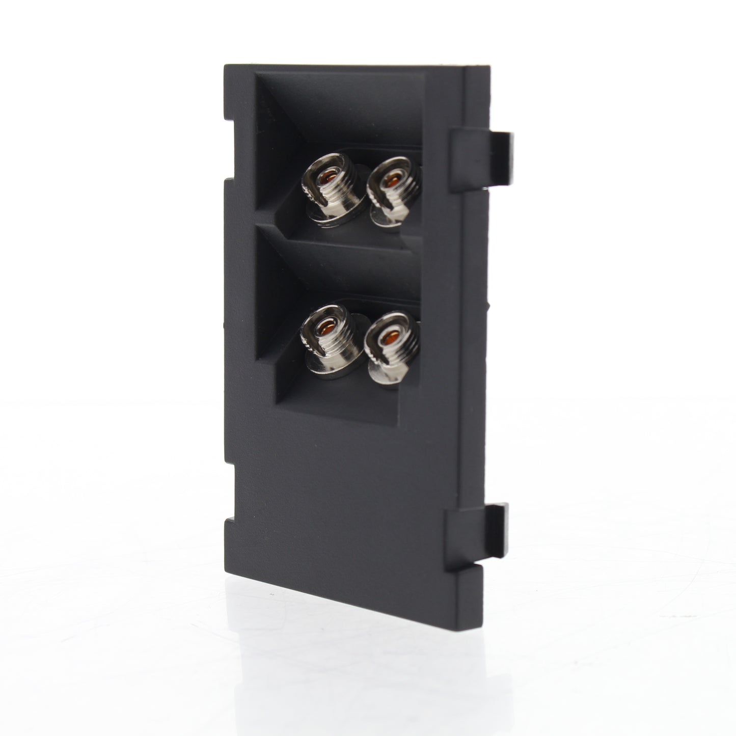 Leviton 41293-PFE Black Quad Duplex FC 45� 3Unit High MOS Phosphor Bronze Sleeve