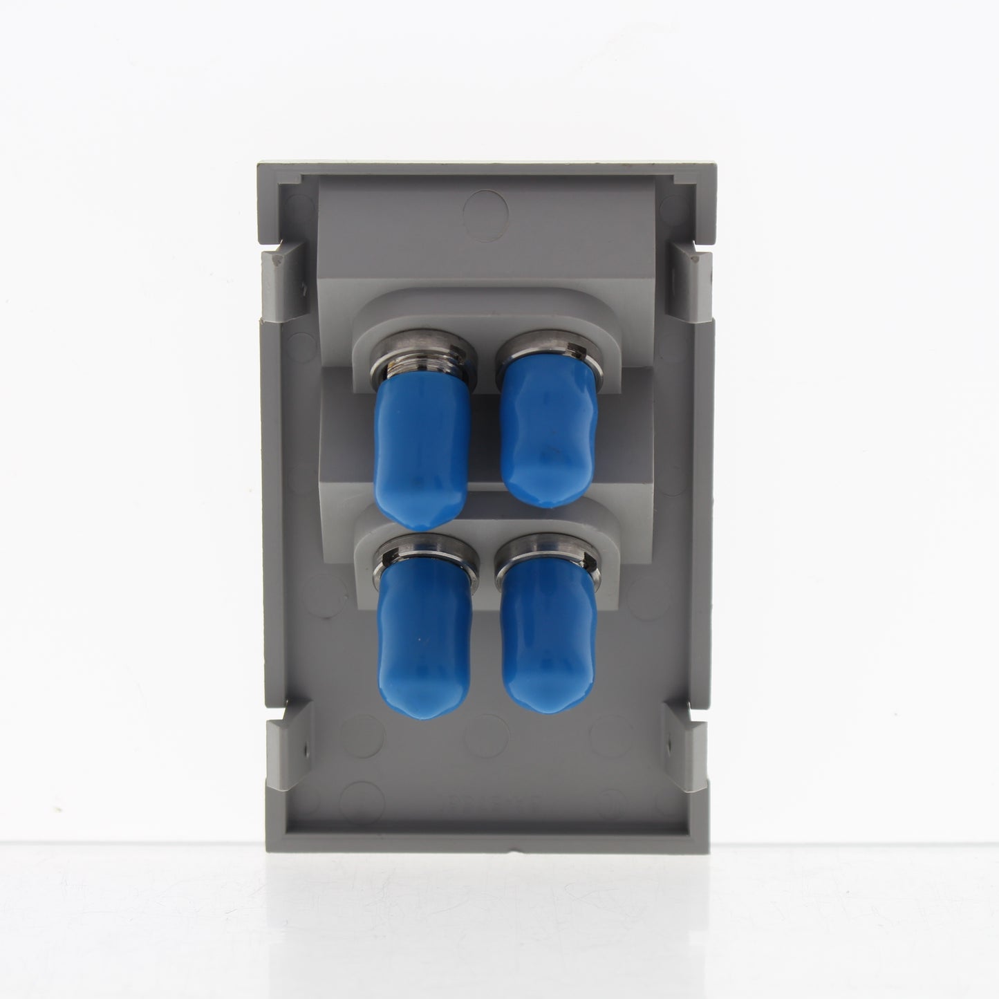 Leviton 41293-PFG Gray Quad Duplex FC 45� 3-Unit High MOS Phosphor Bronze Sleeve