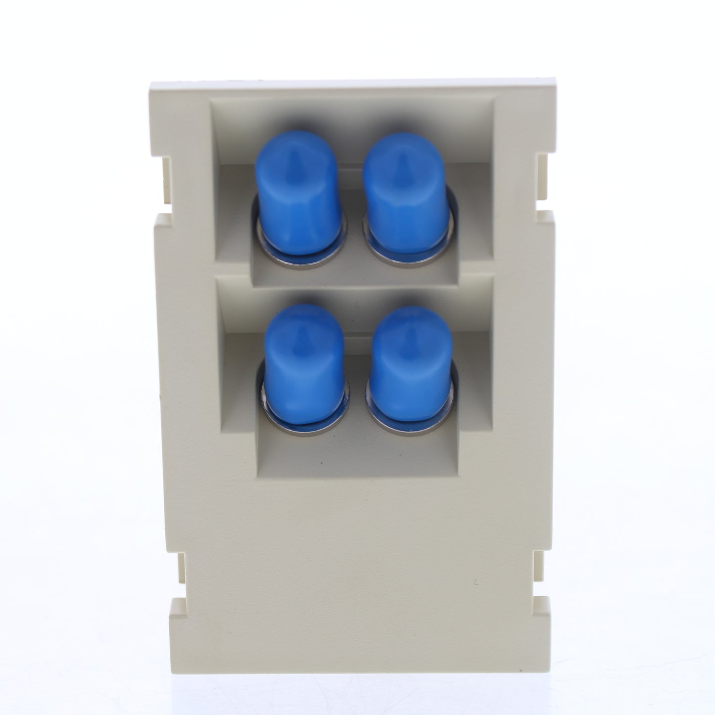 Leviton 41293-PFI Ivory Quad Duplex FC 45� 3Unit High MOS Phosphor Bronze Sleeve