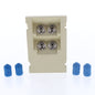 Leviton 41293-PFI Ivory Quad Duplex FC 45� 3Unit High MOS Phosphor Bronze Sleeve