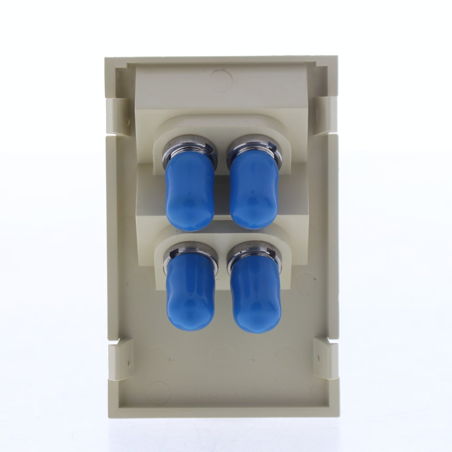 Leviton 41293-PFI Ivory Quad Duplex FC 45� 3Unit High MOS Phosphor Bronze Sleeve
