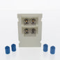 Leviton 41293-PFW White Quad Duplex FC 45? 3Unit High MOS Phosphor Bronze Sleeve