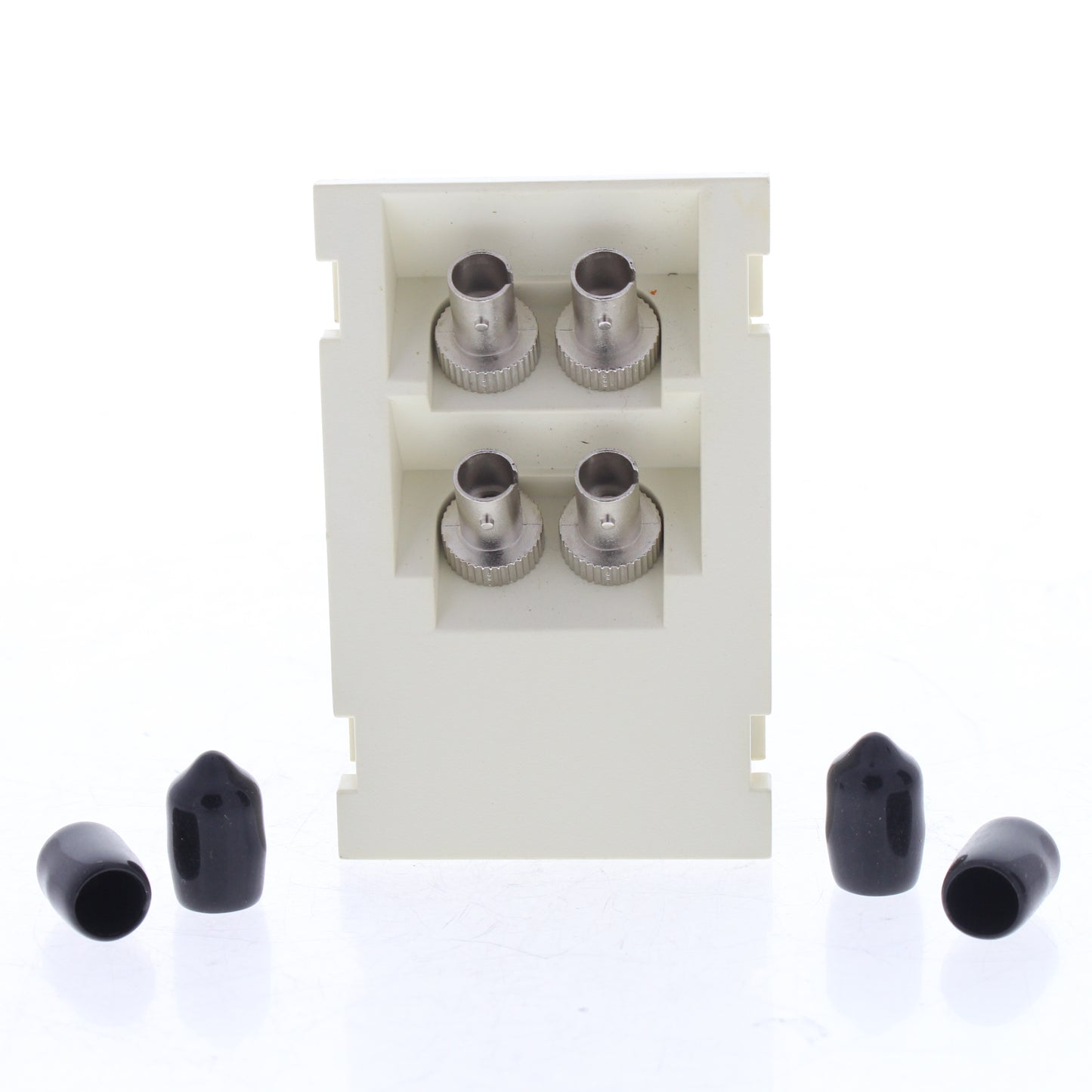Leviton 41293-ZTW White Duplex ST Fiber Adapter MOS Zirconia 45� 3 Unit High