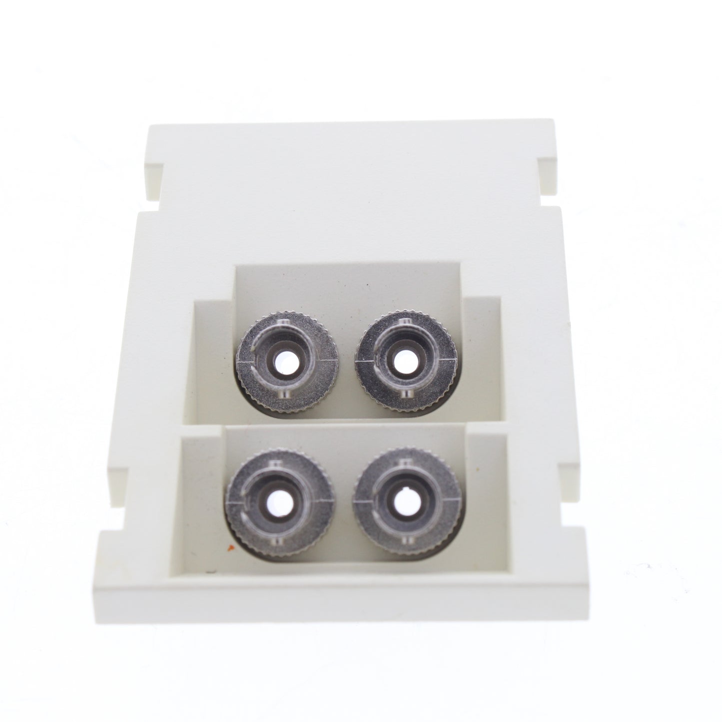 Leviton 41293-ZTW White Duplex ST Fiber Adapter MOS Zirconia 45� 3 Unit High