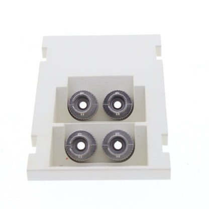 Leviton 41293-ZTW White Duplex ST Fiber Adapter MOS Zirconia 45� 3 Unit High