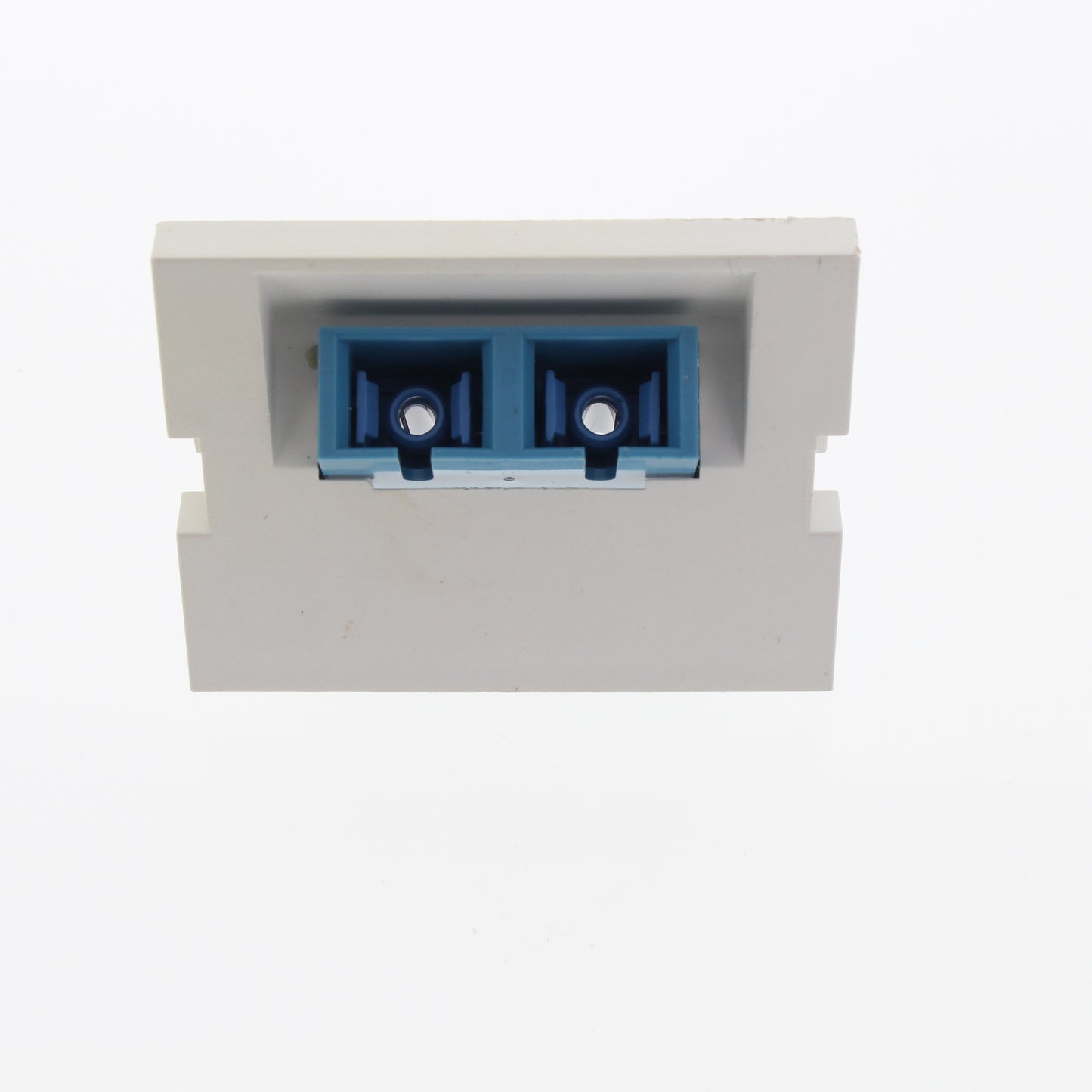 Leviton White MOS Duplex SC Fiber Optic 45� Coupling Jack 1.5 Module 41294-2CW