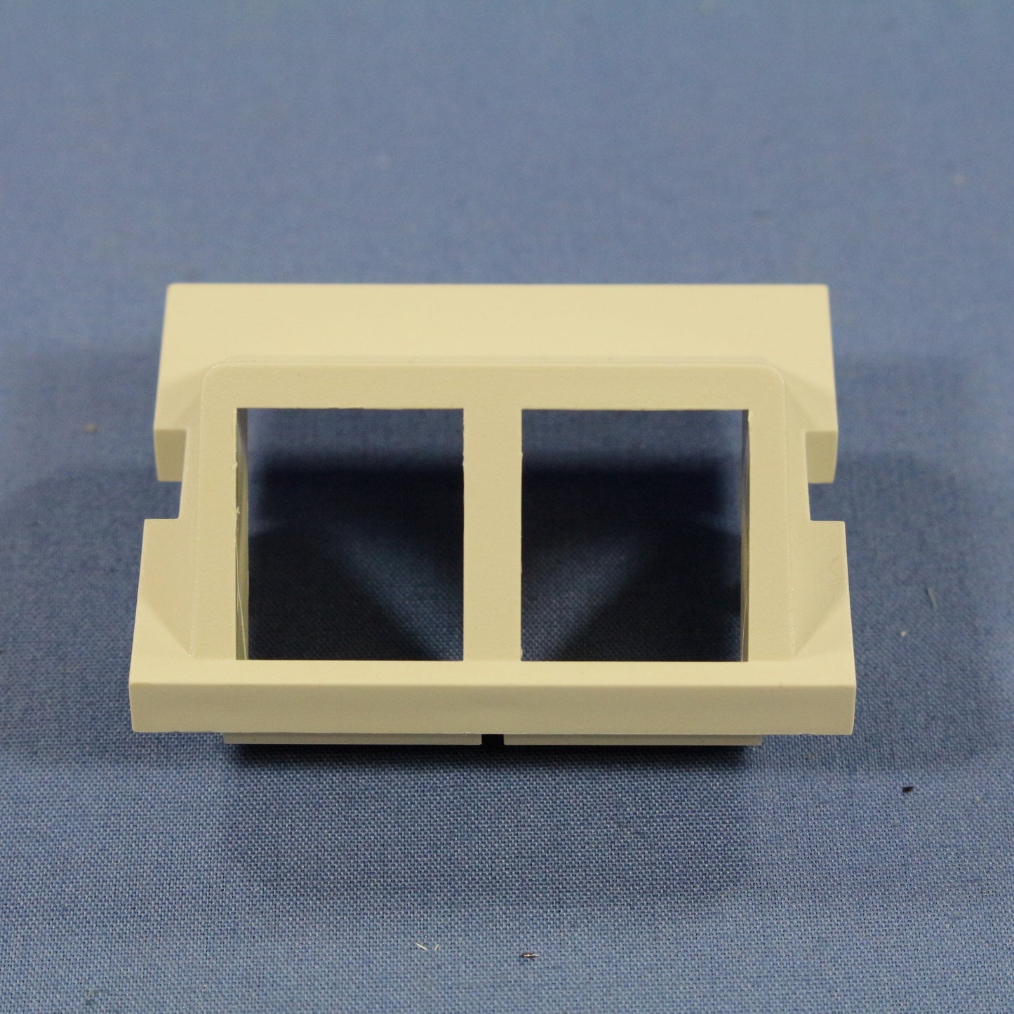 Leviton Light Almond MOS Wallplate 2-Port 45� Quickport Adapter Insert 41294-2QT