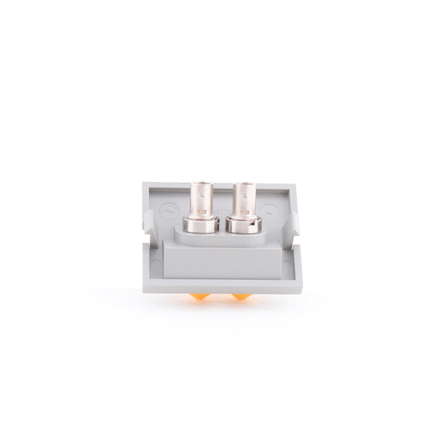 Leviton 41294-2TG Gray MOS Duplex ST Fiber Optic 45� Coupling Jack 1.5 Module