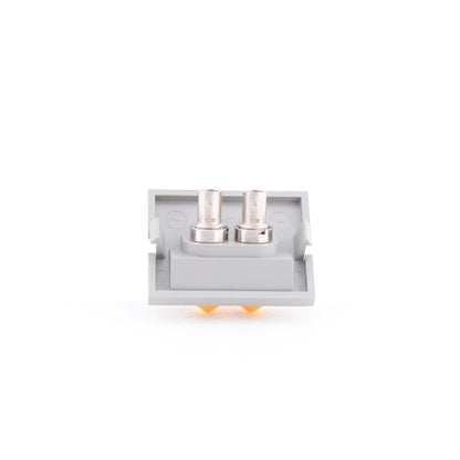 Leviton 41294-2TG Gray MOS Duplex ST Fiber Optic 45� Coupling Jack 1.5 Module