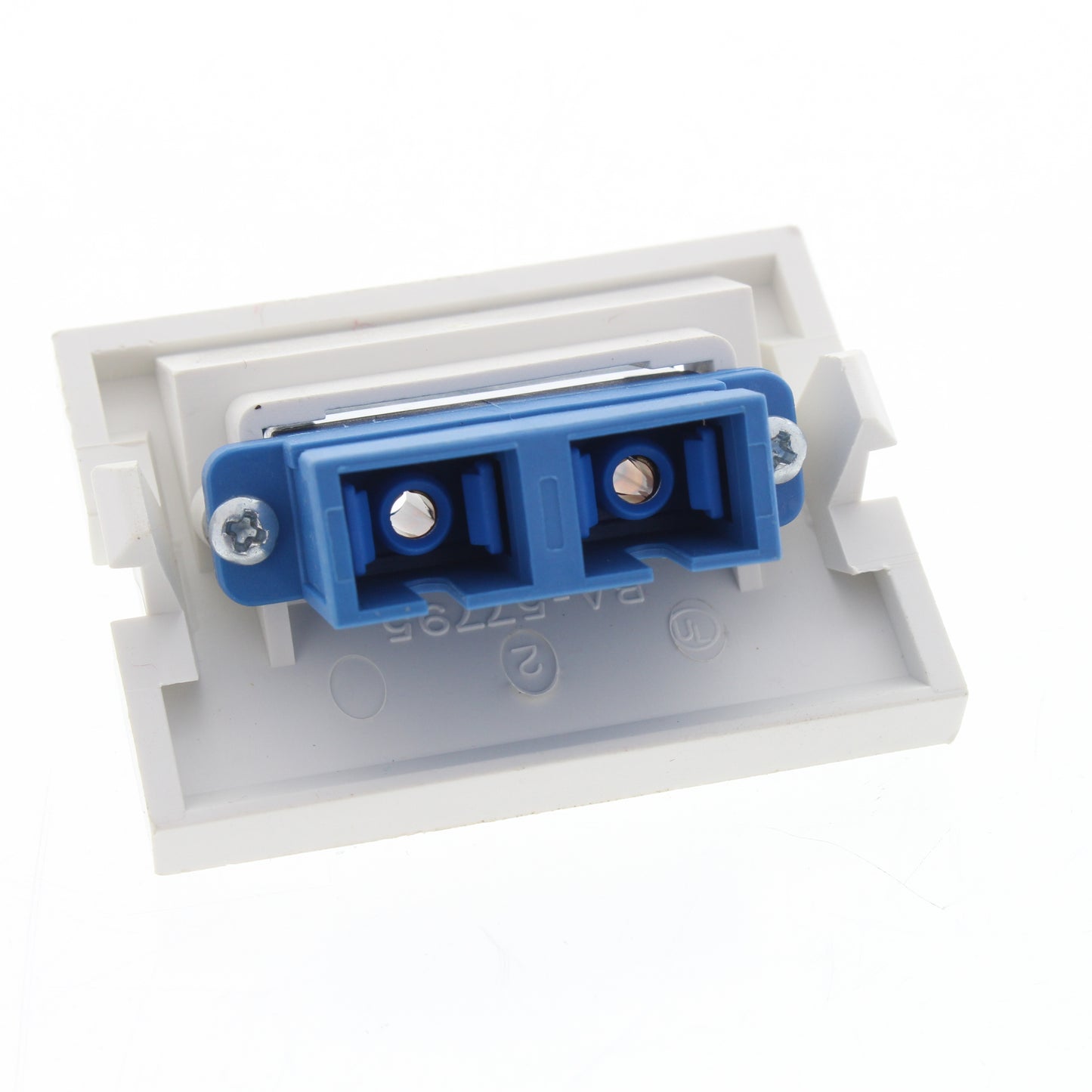 Leviton 41294-PCW White MOS Duplex SC Fiber Optic 45� Coupling Jack Module