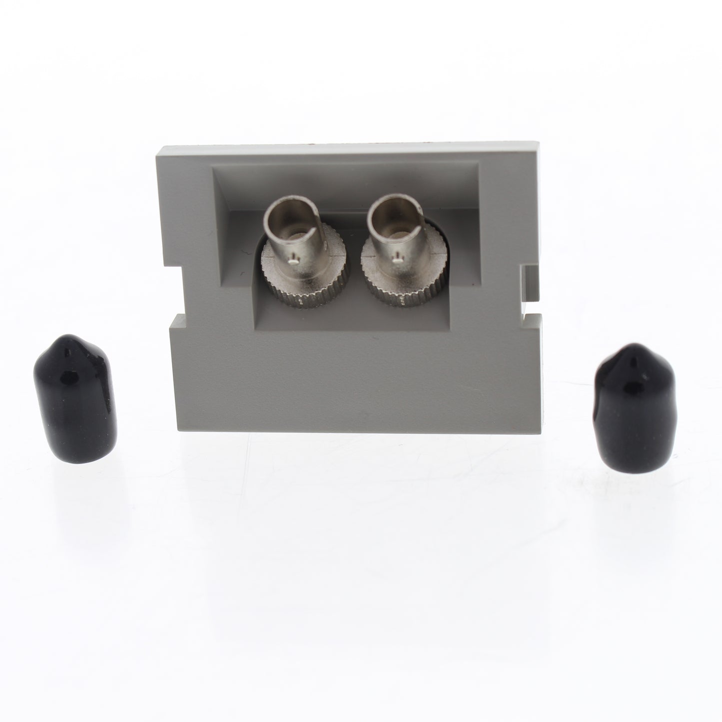 Leviton 41294-ZTG Gray MOS Duplex ST Fiber Optic 45? Coupling Jack Zirconia