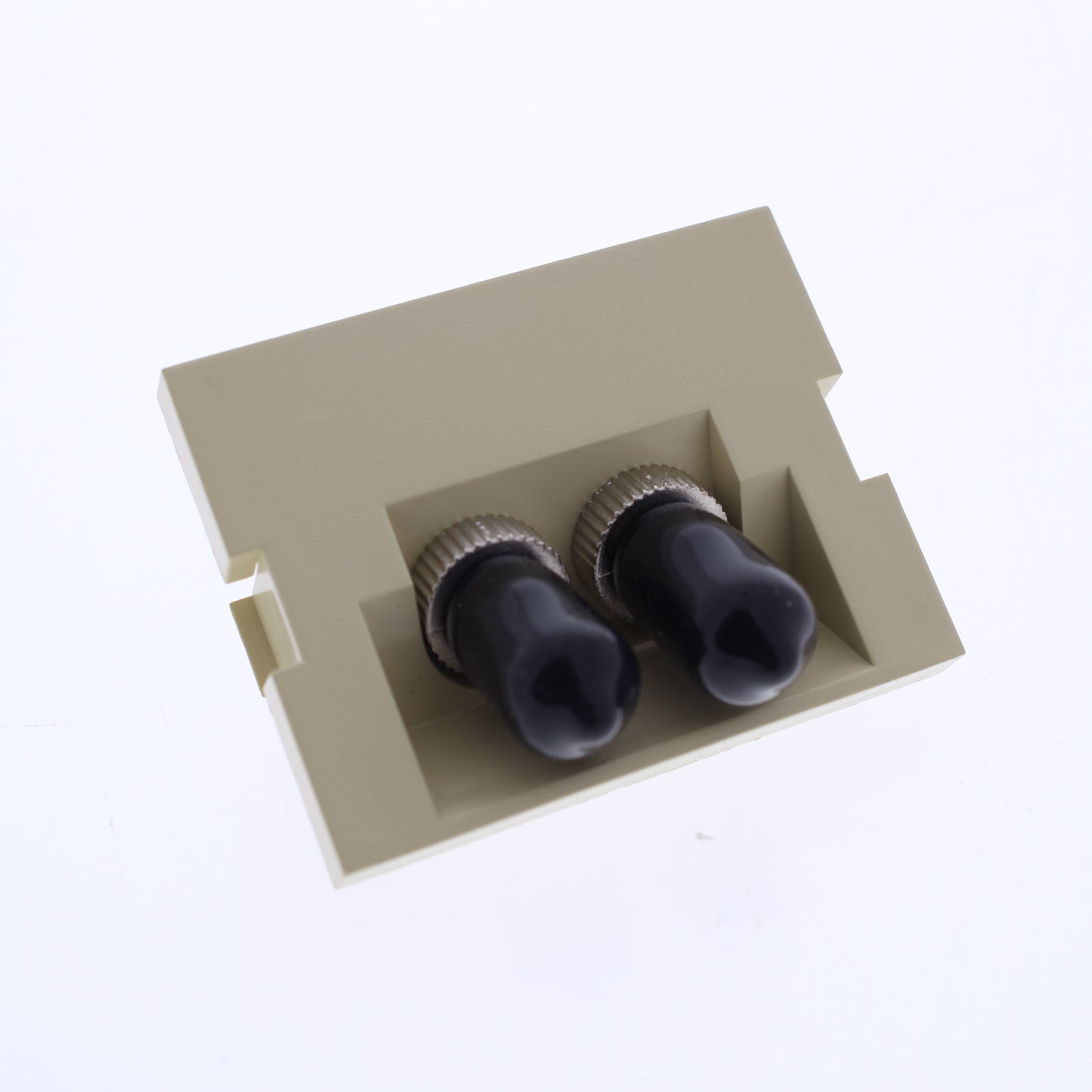 Leviton-IVORY Duplex ST 45 Degree 1.5 Unit MOS Zirconia