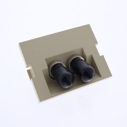 Leviton-IVORY Duplex ST 45 Degree 1.5 Unit MOS Zirconia