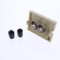 Leviton-IVORY Duplex ST 45 Degree 1.5 Unit MOS Zirconia