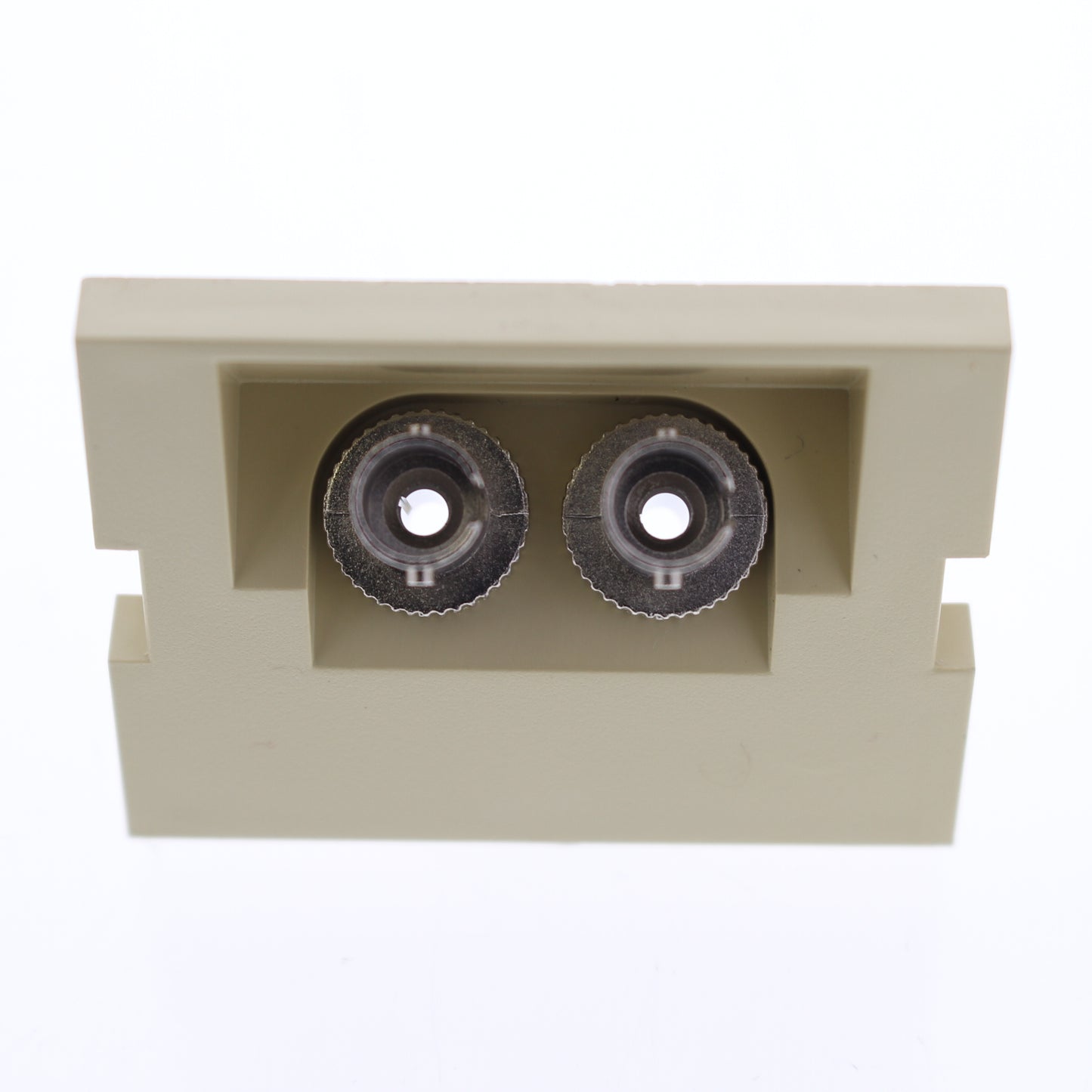 Leviton-IVORY Duplex ST 45 Degree 1.5 Unit MOS Zirconia