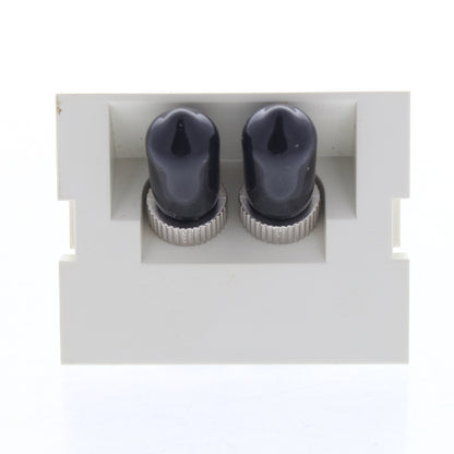 Leviton 41294-ZTW White Duplex ST 45 Degree 1.5 Unit MOS Zirconia