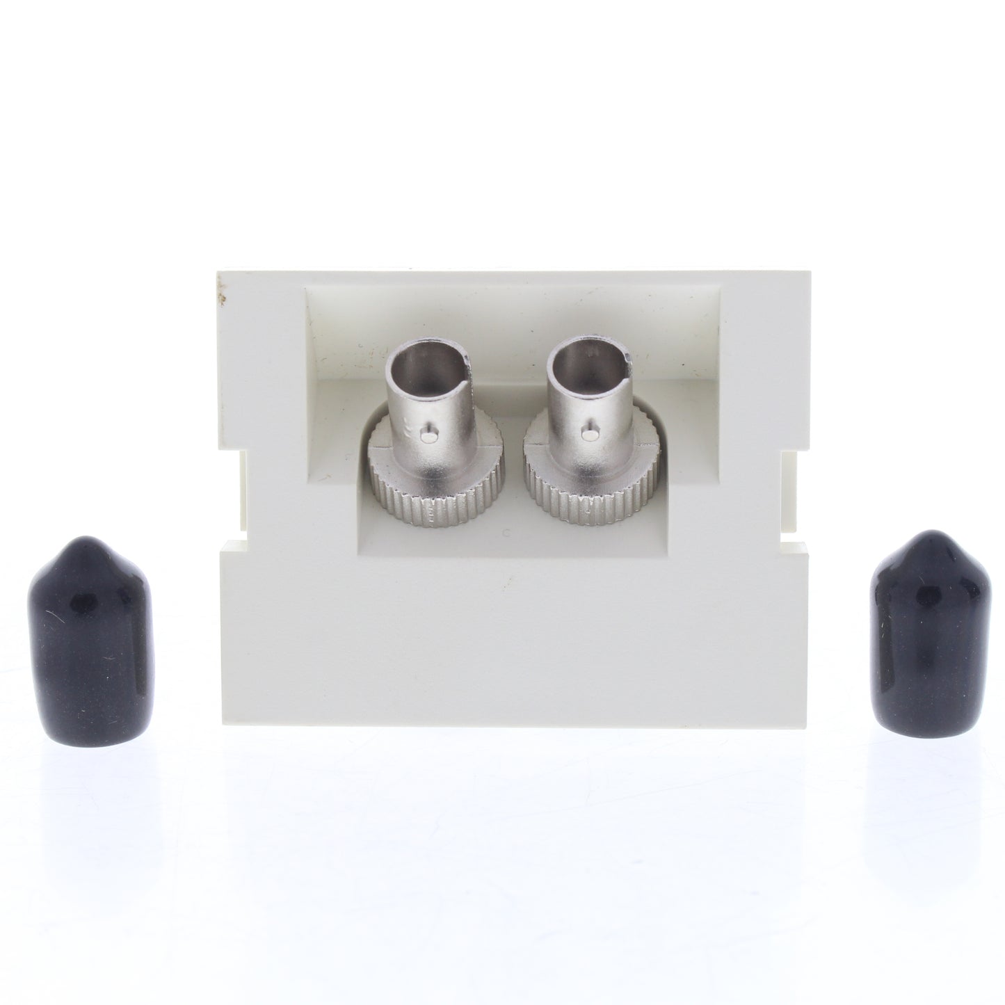 Leviton 41294-ZTW White Duplex ST 45 Degree 1.5 Unit MOS Zirconia