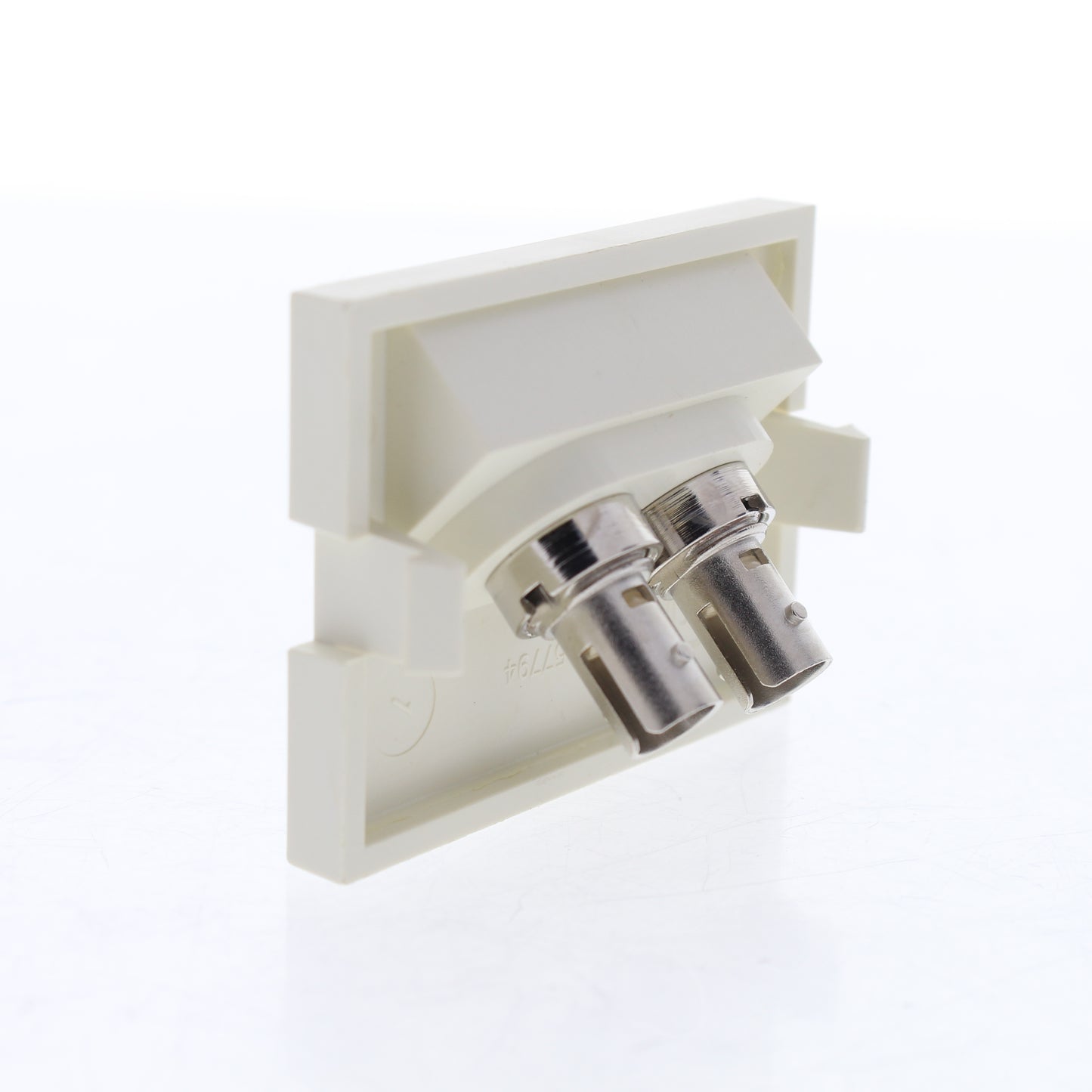 Leviton 41294-ZTW White Duplex ST 45 Degree 1.5 Unit MOS Zirconia