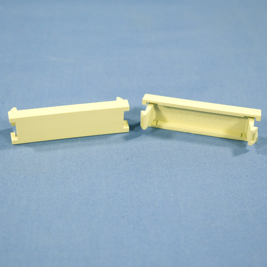 2 Leviton Ivory MOS Blank Wallplate Snap-In Insert Modules 0.5 Unit 41295-5BI