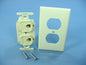 Leviton Duplex Ivory Phone Jack 110-Type Voice Data Type 106 Cat 3 41365-IDI