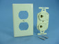 Leviton Duplex Ivory USOC Phone Jack 110-Type Voice 6-Wire Type 106 41366-IDI